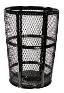 48 Gal Steel Mesh Black Receptacle - Click Image to Close
